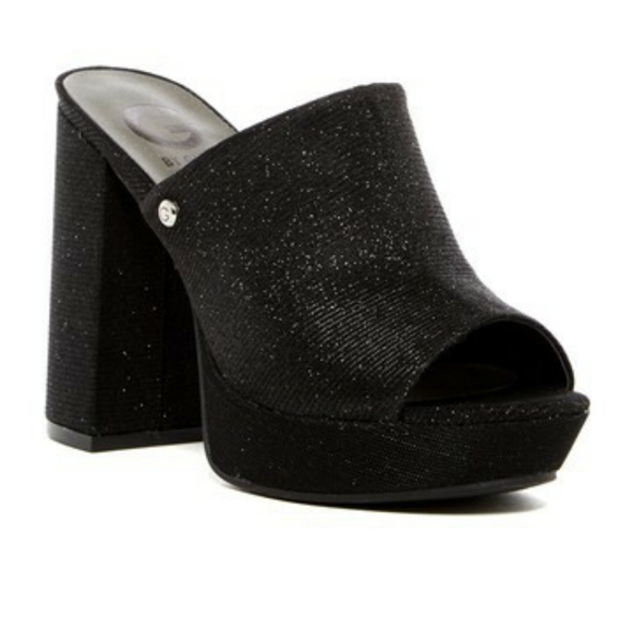 G by Guess Open Toe Platform Mule - Picture 1 of 8